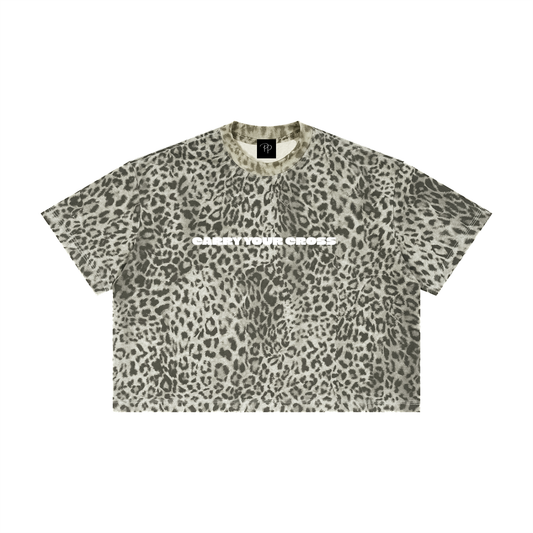 CARRY YOUR CROSS LEOPARD TEE
