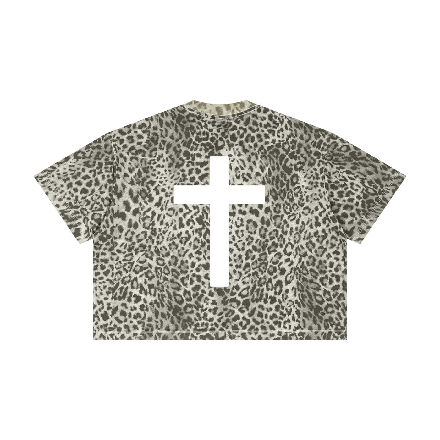 CARRY YOUR CROSS LEOPARD TEE
